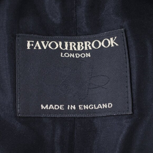 Favourbrook London Vest Mens 46 Silk Embroidered Floral Made in England Gilet - Picture 2 of 14